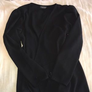 Topshop wrap dress black size 4